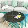 thumbnail image 2 of Round Tempered Glass Tabletop Dining Table With Beveled Polished Edge 1/2 Inch Thick 38.6" Inch Diameter, 2 of 9