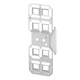 thumbnail image 3 of Reloj 3D USB con alarma electrónica digital LED y temperatura para decoración del hogar, marco blanco, caracteres blancos., 3 of 14