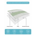 thumbnail image 5 of Quilts Twin Size Bedding Set, Sage Green Striped Lightweight Quilted Comforter, Farmhouse Vintage Stripes Soft Reversible Bedspread Coverlet with Pillow Covers for All Season, 68" x 86", 5 of 7