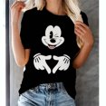 thumbnail image 3 of Linda camiseta estampada de Mickey Mouse para mujer, camisa de verano para hombre, blusas de moda para mujer 2024, blusas femeninas de dibujos animados de Minnie, ropa kawaii, 3 of 5