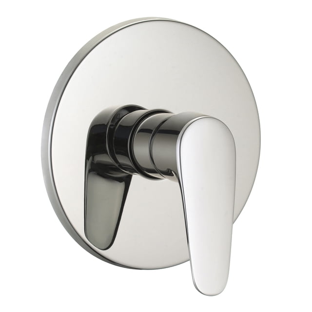 MEER Faucets by CNX | Mezcladora Monomando para Regadera Redonda de Latón Satinado CNX MZR-013