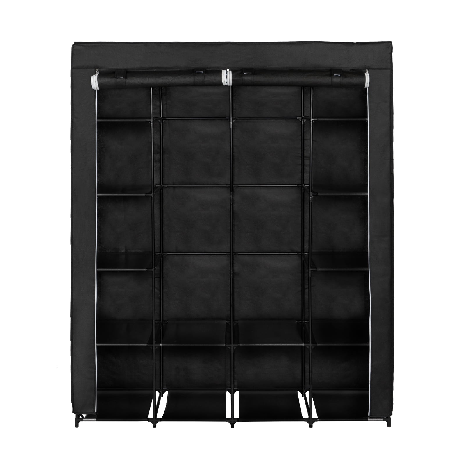Kepooman Non-Woven Fabric 14-Shelf Hanging Shoe Organizer for Closet Organizers and Storage Shelves Hat Rack for Closet for Shoes, Caps, Scarves, Folded Clothes and Toys, Black Kepooman Non-Woven Fabric 14-Shelf Hanging Shoe Organizer for Closet Organizers and Storage Shelves Hat Rack for Closet for Shoes, Caps, Scarves, Folded Clothes and Toys, Black