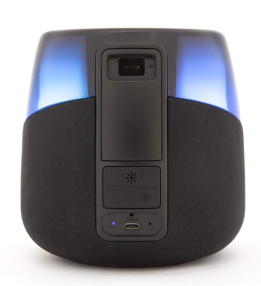 Color Changing Bluetooth Speaker with Passive Subwoofer and Built in Qi-Certified Wireless Charging Pad - image 5 of 6