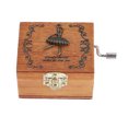 thumbnail image 4 of Caja de música con manivela de madera, artesanía clásica mecánica, regalo de cumpleaños (Ballet), 1 ud., 4 of 12