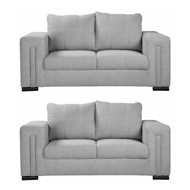 Sala 2-2 TRINITY Taos ( 2 piezas Love Seat ) Plata