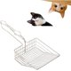 thumbnail image 1 of Pala para arena para gatos de metal de acero inoxidable, pala para caca de gato duradera, pala para arena para gatos de metal, pala para arena para gatos Jumbo, cuchara para orina de gato JAMW Sencillez, 1 of 5