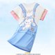 thumbnail image 1 of Pijamas infantiles de verano para niñas, lindos pijamas de manga corta con cuello redondo de dibujos animados, ropa de hogar holgada y delgada para niñas de talla mediana y niños mayores, 1 of 2