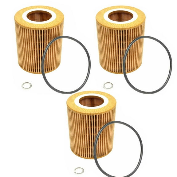 ACA 3 Pcs HU 925/4 X Oil Filter Element Replacement For BMW 320i 2.2L 2001-2005 330i 3.0L 2001-2006 528i 2.8L 1997-2000 X3 2.5L 2004-2006 Replaces 11427512300 11427509430 11421427908