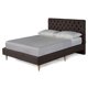 thumbnail image 4 of Cama Matrimonial Makora Velaria Chocolate Tapizada en Tela Tipo Velvet (No Incluye Colchón), 4 of 8