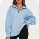 thumbnail image 2 of Sudadera Para Mujer Otoño Moda Casual Color Sólido Solapa Cuello Manga Larga Camiseta Suelta Blusa Jersey Tops Odeerbi  ODB184324, 2 of 7