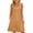 Brown, variant on Coerni Girls Soft Flowy A Line Dress Sleeveless Sundress Scoop Neck Elegant Dresses Dressy Casual Dress Plain Tank Sundress