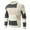 White(New), variant on PNTUTB Mens Fashion Casual Color-blocked Long Sleeve Knitted Slim Fit Turtleneck Warm Pullover Sweater