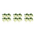 thumbnail image 2 of Yuarrent 4X Flores artificiales Ramo de toque real Tulipanes de boda falsos Centros de flores decorativas Arreglo para el hogar Leche Type1 NO1, 2 of 6