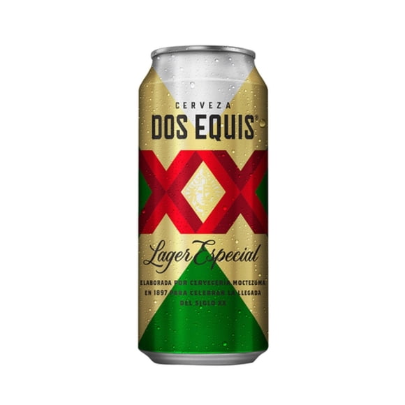 Cerveza clara Dos Equis lager especial lata de 473 ml