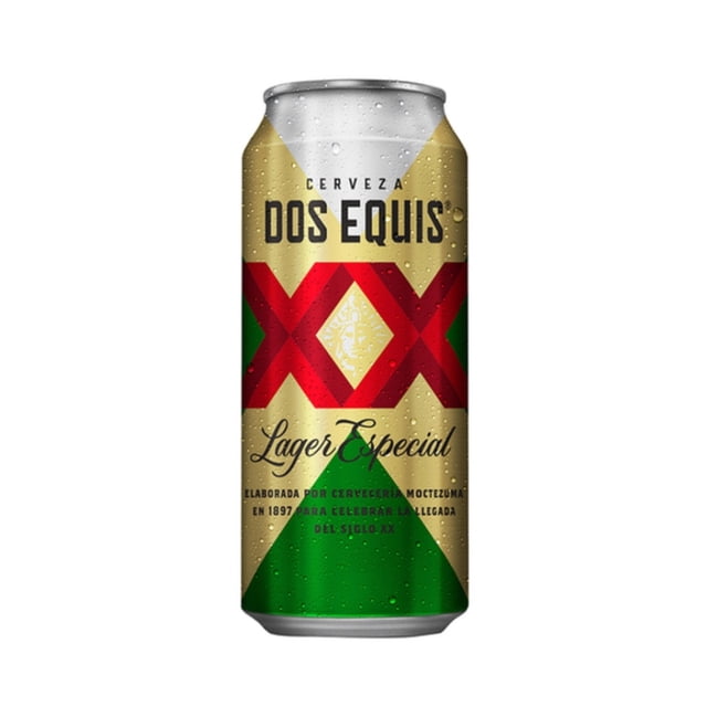 Cerveza clara Dos Equis lager especial lata de 473 ml
