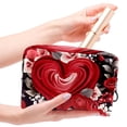 thumbnail image 4 of LOVE Printed Design Waterproof PVC Cosmetic Travel Bag Makeup Pouch Small Leather Pouch Makeup Organizer Drawers Storage Lightweight Large Capacity for Ladies Girls Out and about, 4 of 6