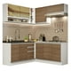 thumbnail image 1 of Cocina Integral Esquinera Madesa Glamy Sin Tarja Marron Madesa Glamy, 1 of 9
