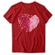 thumbnail image 2 of RKSTN Women's Valentine's Day Cotton T Shirts Oversized Crewneck Valentine Graphic Print Short Sleeve Shirt Pullover Tops Womens Casual Round Neck Plus Size Loose Fits Comfy Summer Baisc Tee Shirts, 2 of 8