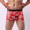 thumbnail image 2 of Ketyyh-chn99 sous-Vêtements pour Hommes Caleçons Courts en Coton sous-Vêtements Hommes Boxeurs Respirants Rouges,TG, 2 of 5