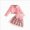 C406--Pink, variant on 9-12 Months Girls Trousers Set Long Sleeve Outfit, Spring Autumn Casual Wear Baby Girl Clothes Toddler Dresses Infant Fall Winter Outfits Little Coat Cardigan Brown