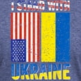 thumbnail image 3 of CafePress - I Stand With Ukraine Support Ukrainian Ame T Shirt - Mens Tri-blend T-Shirt, 3 of 4