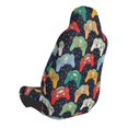 thumbnail image 2 of Goofa Retro Video Game Pattern Elastic Car Seat Cover - Stretchable Auto Seat Protector, Easy to Install and Clean for Cars, SUVs, Trucks, and Vans, 2 of 2