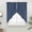 Blue, variant on White Geometric Swag Valances for Windows, Kitchen Curtains 36 Inch Length 2 Panels Set, Modern Minimalism Black Striped Lines Short Curtains for Small Windows Rod Pocket Cafe Curtains Drapes 28"x36"