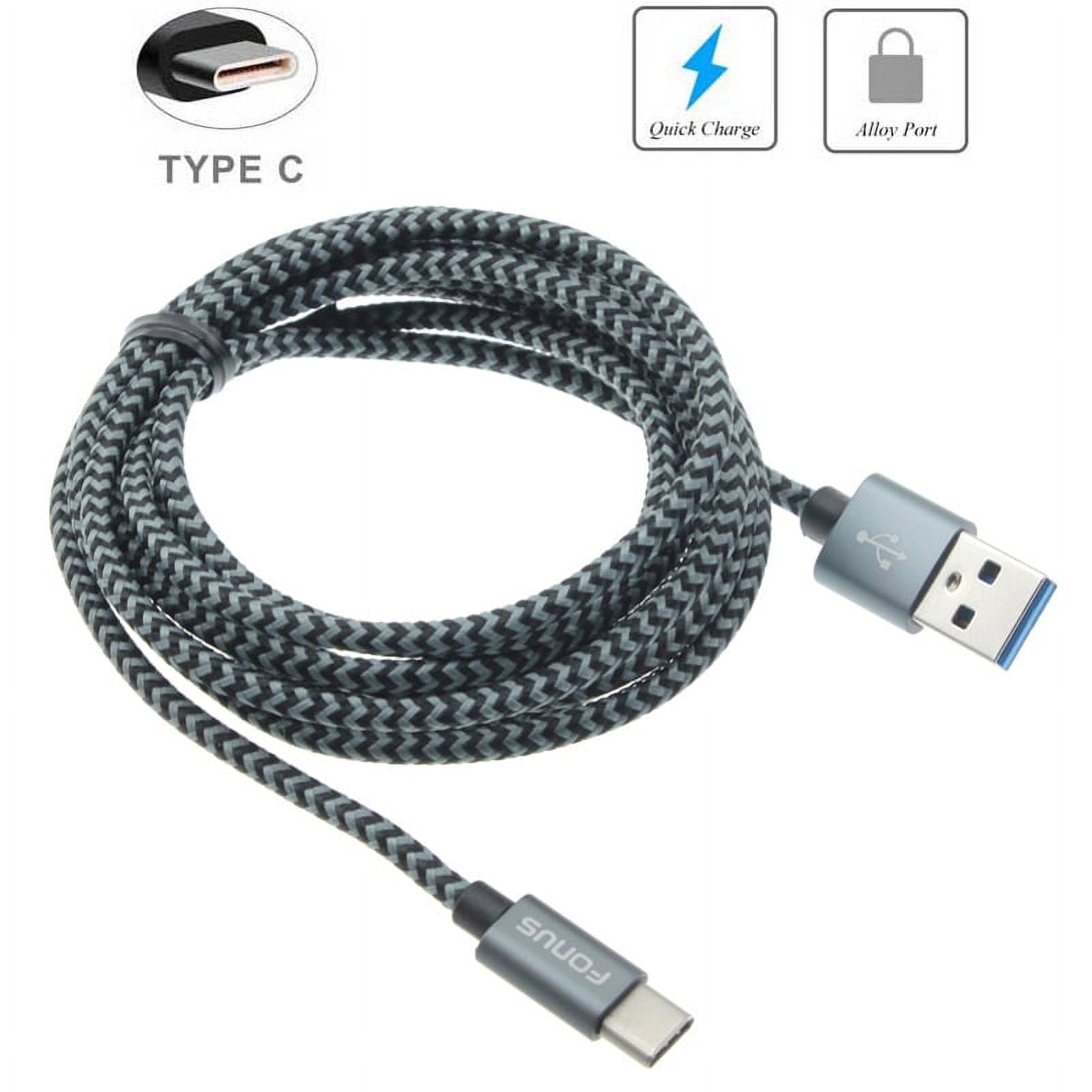 OEM Home Charger & 10ft USB Cable for Samsung Galaxy S22,Ultra,S21,Ultra,S20 Ultra,Plus,Fan Edition,FE 5G - Adaptive Fast USB + Type-C Charger Cord Combo