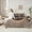 Brown E, variant on Feelyou Leopard Print Twin Bedding Sets 7pcs, Fashion Initial Y Letter Comforter Set