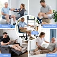 thumbnail image 3 of AMITOFO Bamboo Viscose Diabetic Socks for Men—Striped Non Binding Moisture Wicking Ankle Socks, Wide Open Top& Seamless Toe, 5 Pairs, 3 of 6