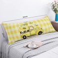 thumbnail image 5 of Ultra Soft Body Pillow Case Cover with Zipper, 21" x54 Luxury Long Body Pillow Protector Gnome Retro Car Farm Fresh Lemon, 5 of 6
