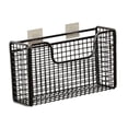 thumbnail image 3 of Organizador de puertas de armario de cocina, cestas colgantes para puertas de armario, acero al carbono estable Negro L, 3 of 7
