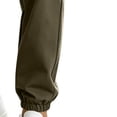 thumbnail image 3 of MexChoioe Mens Multi Pocket Cargo Pants Quickly Dry Elastic Drawstring Waist Cuffed Jogger Trousers for Outdoor Hiking Cargo Pants, 3 of 4