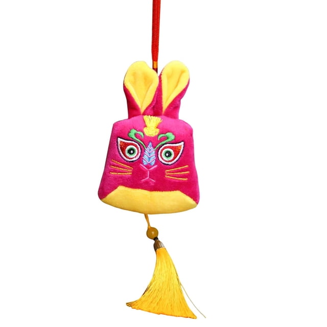 Adorno colgante de conejo, colgante relleno de Festival, juguete de conejo de peluche, muñecos de conejo, juguetes de figuras colgantes, para el Rosa