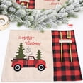 thumbnail image 2 of Matsuzay Manteles individuales de Navidad para coche, cubiertos con patrón de árbol de Navidad, posavasos decorativos para bebidas, vajilla, Kits de decoración para fiestas, 2 of 6