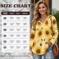 thumbnail image 7 of DISNIMO Bee Sunflower Printed Sweatshirts for Women Waffle Hoodies Long Sleeve Pullover Tops Trendy Sweatshirts for Daily Wear, 2XL, 7 of 7