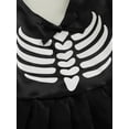 thumbnail image 5 of Bagilaanoe Newborn Baby Girl Halloween Rompers Dress Pumpkin/ Skull Print Short Sleeve Bodysuit 3M 6M 12M 18M Infant One Piece Jumpsuit Mesh Skirt, 5 of 8