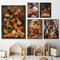 thumbnail image 2 of Mickey Mouse and Donald Canvas Painting Disney Mickey Anime Posters and Prints Wall Art Picture for Living Room Home DecorationA3 30x42cm No Frame Gao Jinjia LED, 2 of 2