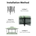 thumbnail image 3 of 13x13 PopUp Gazebo, Canopy Tent, Height Adjustable, Outdoor Gazebo for Backyard & Patio Furniture, Pop Up Tent with Mosquito Netting, 3 of 9