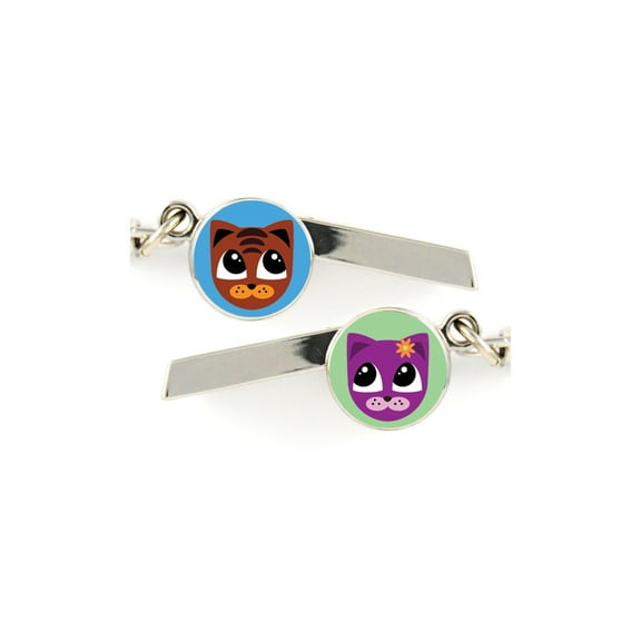 Cat Face Safety Whistle Keychain