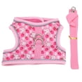 thumbnail image 1 of Chaleco reflectante ajustable para mascotas con diseño de gancho y bucle de cuerda Protector de pecho Chaleco para gato con lazo (M), 1 of 8