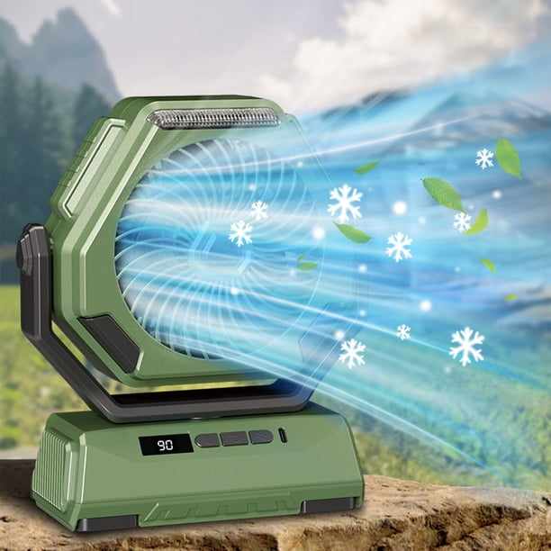 Xihbxyly Ofertas del día Ventilación exterior Silencioso 6 pulgadas en pantalla digital gran capacidad, portátil, para acampar, nuevo, 2024