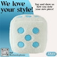 thumbnail image 3 of Urban Shop 10.5" x 10.5" Blue & White Dice Decorative Pillow, Teens and Young Adults, 3 of 8