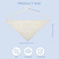 thumbnail image 5 of Unique Bargains Christmas 2pcs Crochet Bandanas, Crochet Head Scarf, Crochet Headbands Hairbands Hair Scarf for Women Girls White,Black, 5 of 7