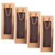 thumbnail image 1 of 4pcs Wine Gift Bags Kraft Paper Wine Bags with Window Red Wine Packaging Bags, 1 of 5