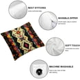 thumbnail image 6 of nygtbtfer Set of 2 Turquoise Ethnic Throw Pillow Covers Art and Style Decorative Pillow Cases Home Decor Standard Pillowcases White, 6 of 7