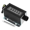 thumbnail image 4 of Contador mecánico manual con clicker para uso industrial, contador manual para un conteo preciso, ideal para máquinas perforadoras y conteo de personas, 4 of 7
