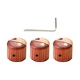 thumbnail image 4 of 3 perillas de volumen de madera para guitarra, perillas profesionales de control de velocidad para bajos. B, 4 of 9