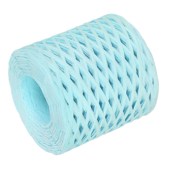 Uxcell Raffia Paper Craft Rope Ribbon 219 Yards Light Blue for Decoration
