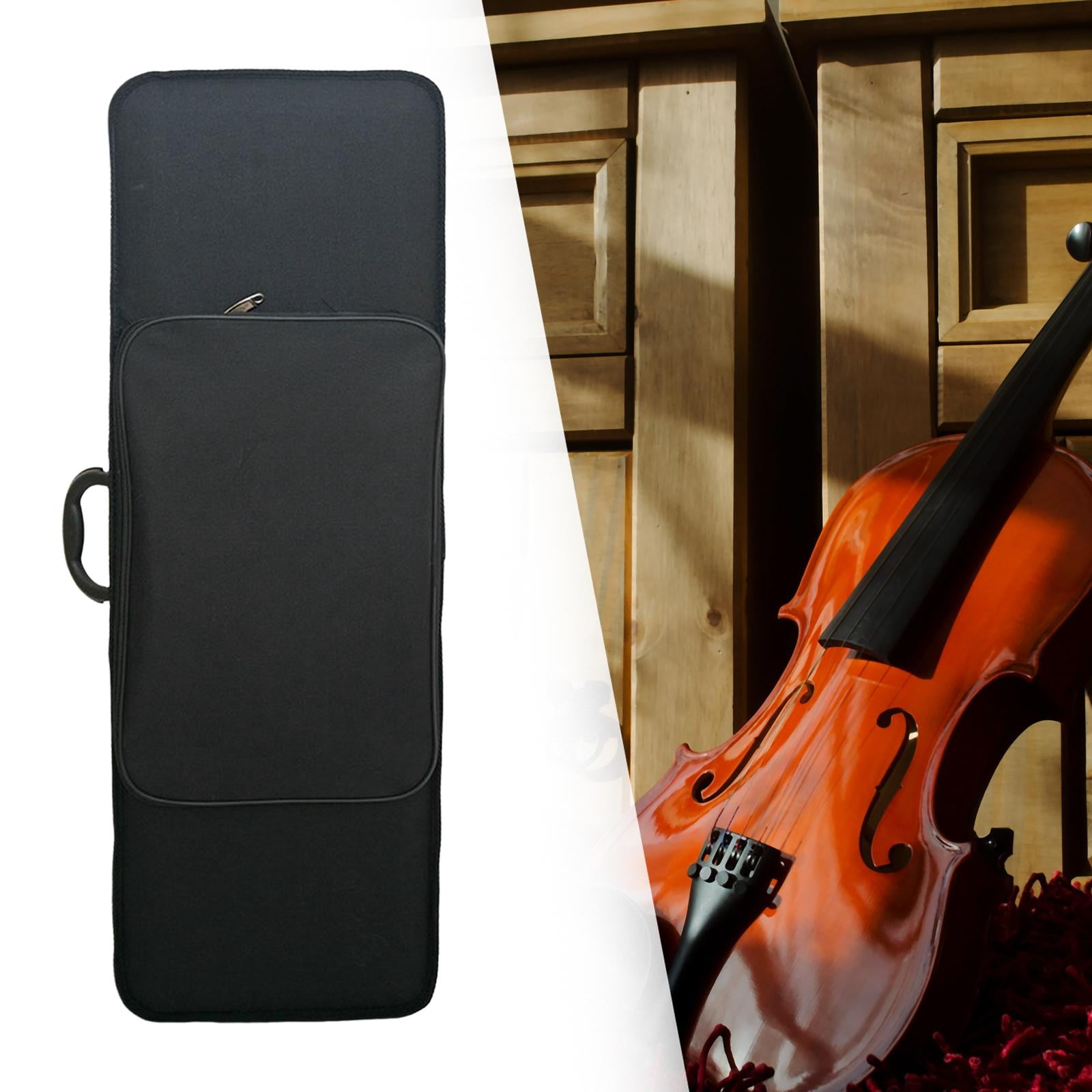 LeeQinersw Hard Violin Storage Box, Oblong Violin Carry Bag with Handle, Lightweight Violin 1 to 8
